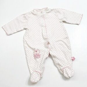 New Baby CAT baby girls footie